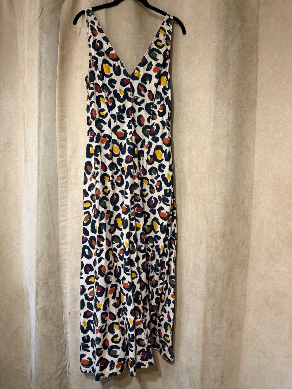 Farm Rio animal print wide leg jumpsuit